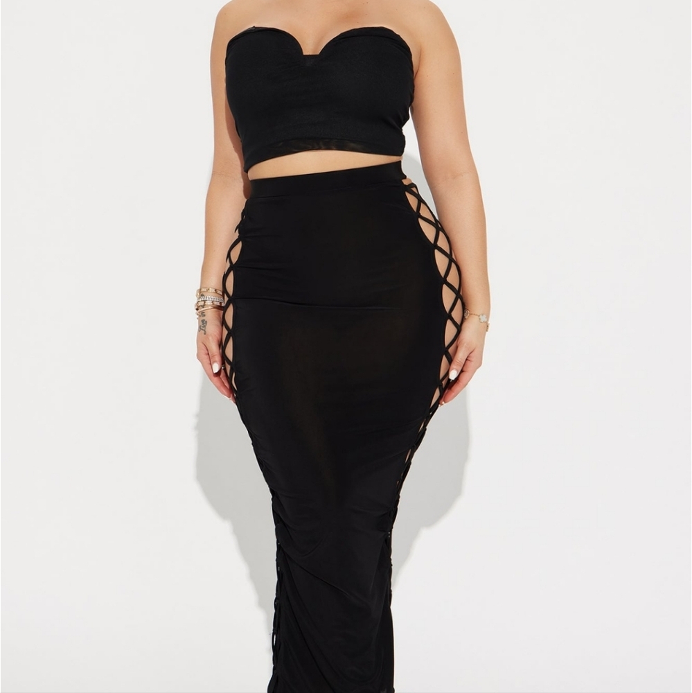 Laced Maxi Skirt